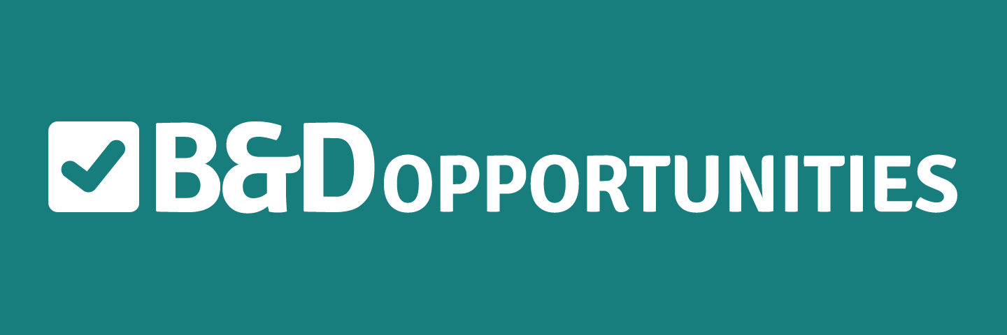 White text saying 'B&D Opportunities' on green background